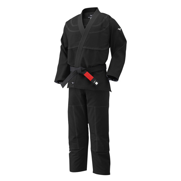Brazilian Ju-jitsu gi White Colour:Black Taille Mizuno:A0