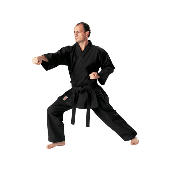 Karate Uniform Traditioneel zwart 12 oz 