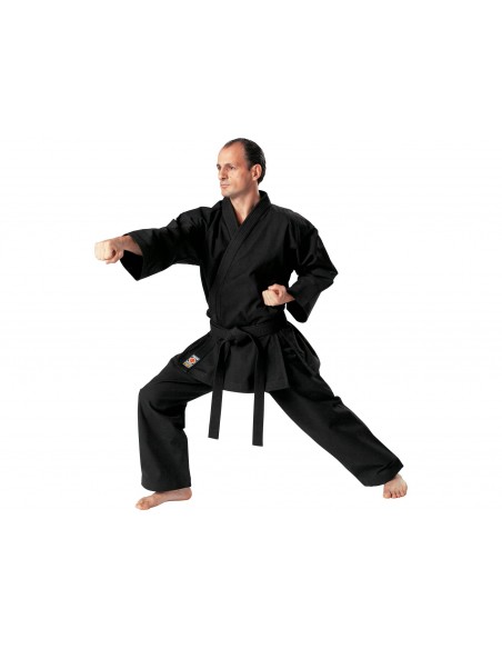 Uniforme Karaté Traditionnel noir 12 oz  Uniforme Karaté Traditionnel noir 12 oz