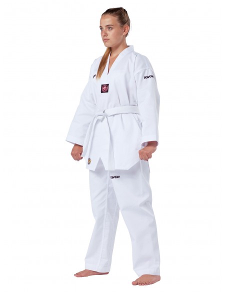 Taekwondo Uniform Victory witte revers  Taekwondo Uniform Victory witte revers