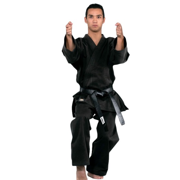 Uniforme Karaté Traditionnel noir 12 oz