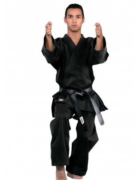 Uniforme Karaté Traditionnel noir 12 oz  Uniforme Karaté Traditionnel noir 12 oz
