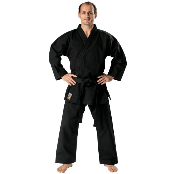 Uniforme Karaté Traditionnel noir 12 oz