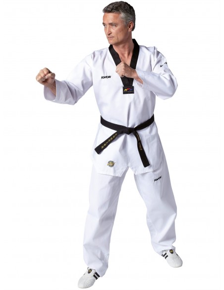 Taekwondo Uniform Victory, revers noir - WT reconnu 