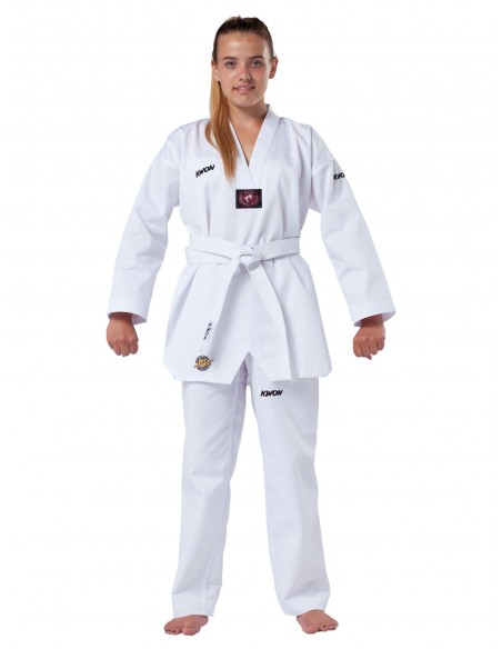 Taekwondo Uniform Victory witte revers  Taekwondo Uniform Victory witte revers