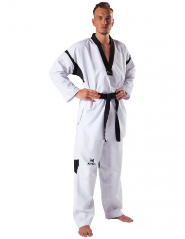 Taekwondo Uniform Revolution Black Mesh - WT recognized 