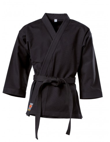Karatejas Traditioneel 8 oz zwart 