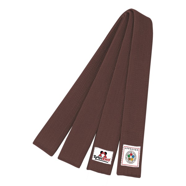 DANRHO Ceinture de judo marron IJF rec. 