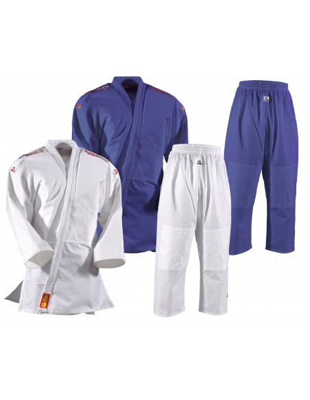 DANRHO Judo Uniforme Yamanashi avec bandes d'épaule   DANRHO Judo Uniforme Yamanashi avec bandes d'épaule