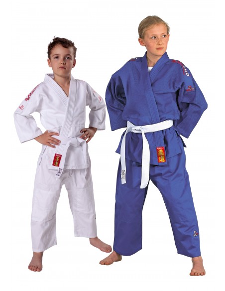 DANRHO Judo Uniforme Yamanashi avec bandes d'épaule   DANRHO Judo Uniforme Yamanashi avec bandes d'épaule
