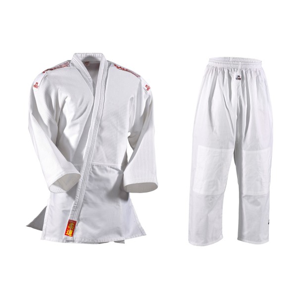 DANRHO Judo Uniforme Yamanashi avec bandes d'épaule