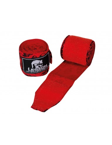  Bandage de boxe LEGION OCTAGON Red Skull 3,5 m non élastique 