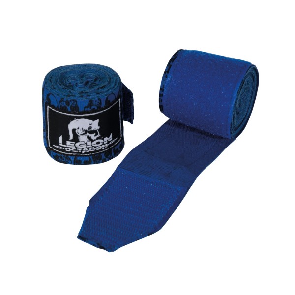 LEGION OCTAGON Boxing Bandage Blue Skull 3,5 m non-elastic 