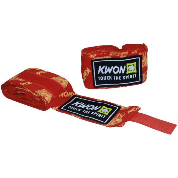 Bandage de boxe enfant Cobra non élastique 1,5m, rouge 