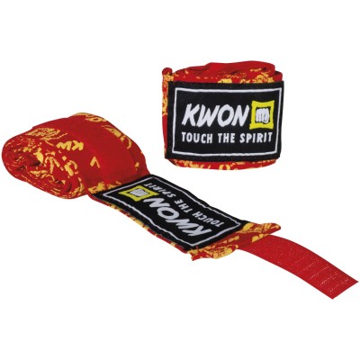 Kids Boxing Bandage Tiger non élastique 2 m noir