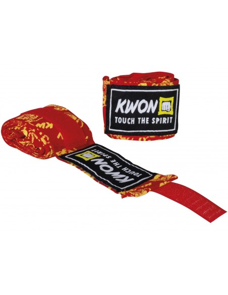 Kids Boksbandage Tiger niet elastisch 2 m zwart  Kids Boksbandage Tiger niet elastisch 2 m zwart