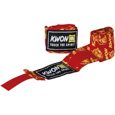 Kids Boxing Bandage Tiger non élastique 2 m noir  2