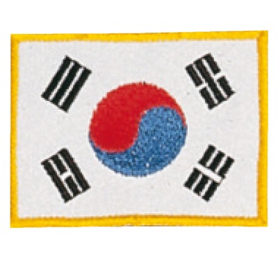 Badges cousus drapeau coréen