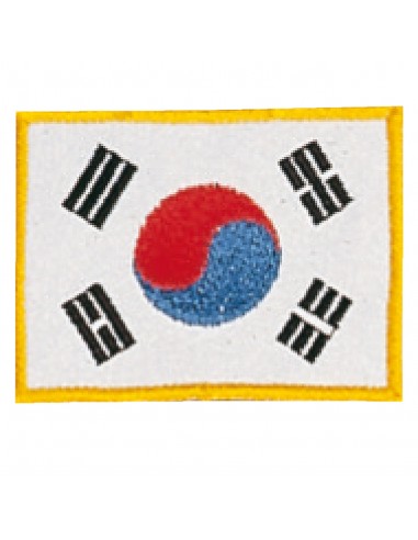 Genaaide badges Koreaanse vlag 