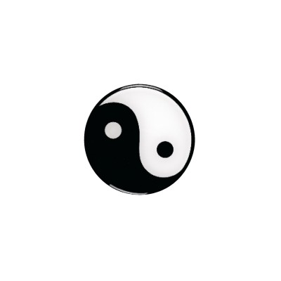 Zachte sticker Yin Yang