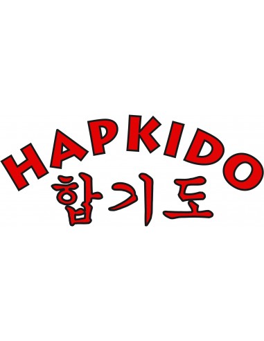 Imprimé Hapkido rouge/noir 