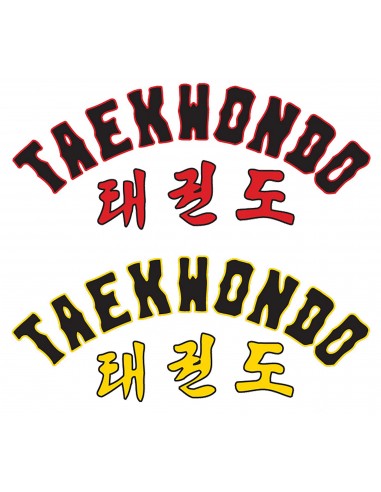Taekwondo-letters afdrukken 