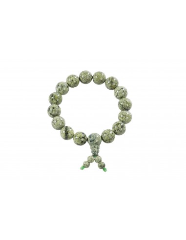 Bracelet Shaolin pierre verte 