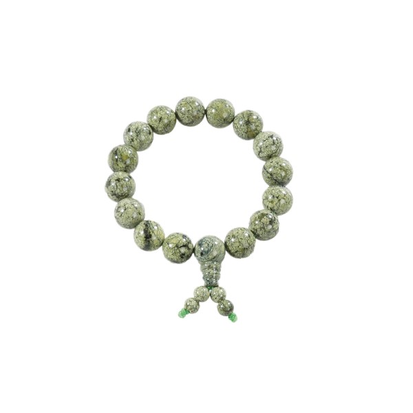 Shaolin Bracelet green stone 