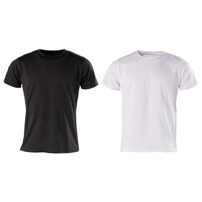 T-Shirt coupe étroite noir ou blanc