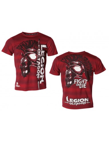 LEGION OCTAGON T-Shirt Fight or Die, rouge 