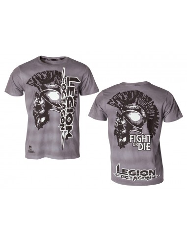 LEGION OCTAGON T-shirt Fight or Die, gris 
