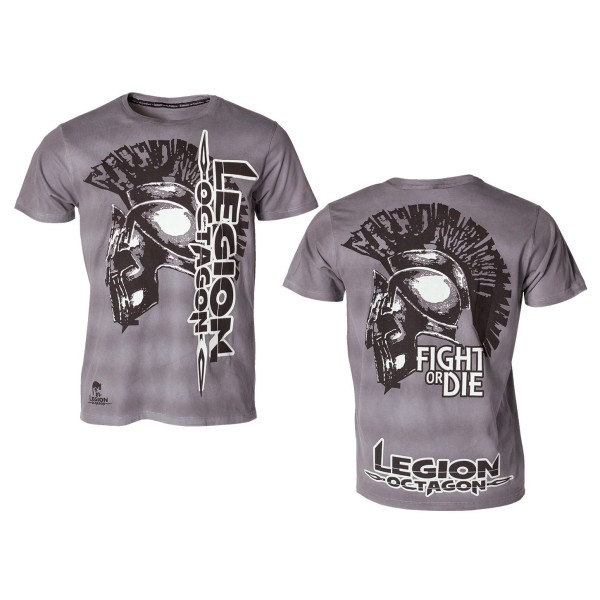 LEGION OCTAGON T-shirt Fight or Die, gris 