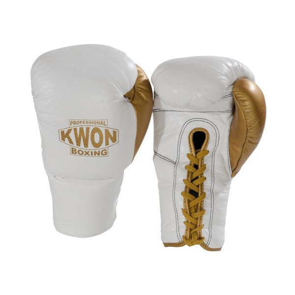  Gants de boxe en cuir avec lacets 