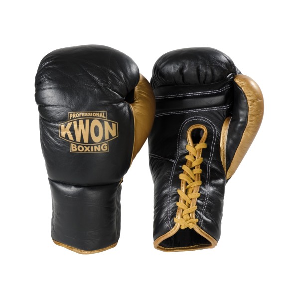 Gants de boxe en cuir avec lacets 