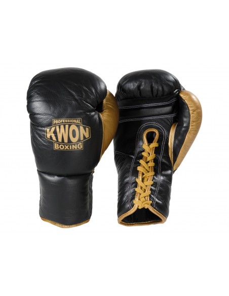 Gants de boxe en cuir avec lacets  Gants de boxe en cuir avec lacets