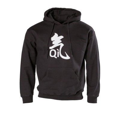 Qi Sweatshirt met capuchon zwart