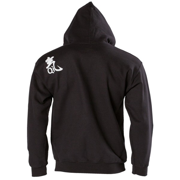 Sweat à capuche Qi noir 