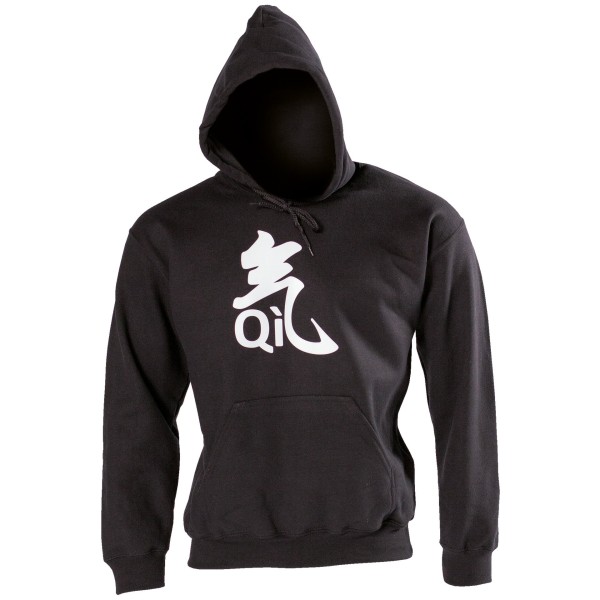 Sweat à capuche Qi noir