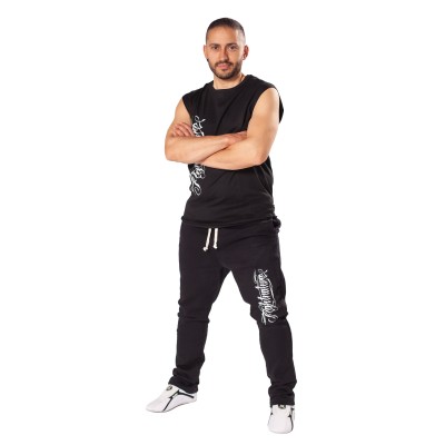FIGHTNATURE Pantalon de survêtement à entrejambe bas  2