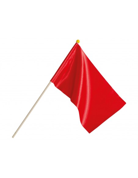 Juryvlaggen met houten palen 