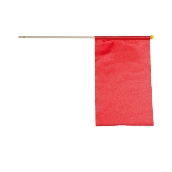 Juryvlaggen met houten palen 