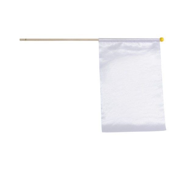 Juryvlaggen met houten palen 