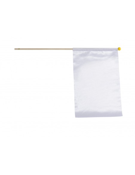 Juryvlaggen met houten palen 