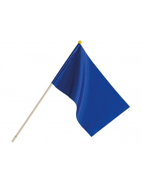 Juryvlaggen met houten palen 