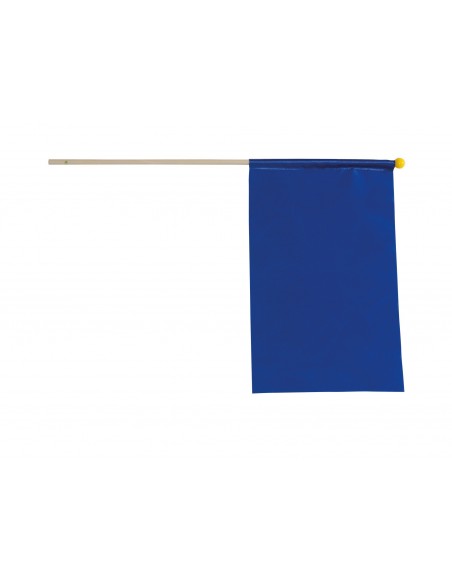 Juryvlaggen met houten palen 