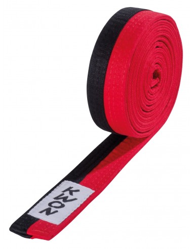 Budo belt  Poomsae black/red 