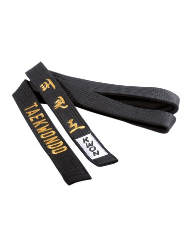 Black Belt Taekwondo geborduurd 4 cm 