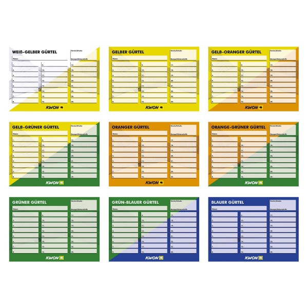 Training cards 50 pieces 