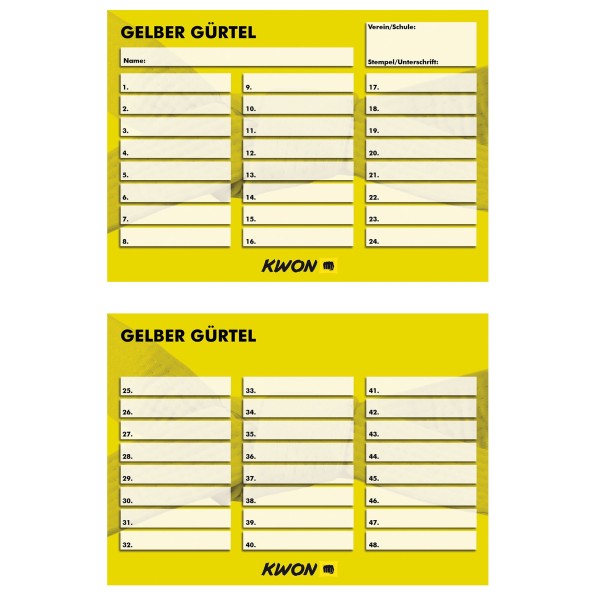 Training cards 50 pieces