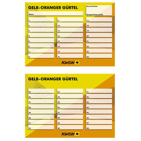 Training cards 50 pieces